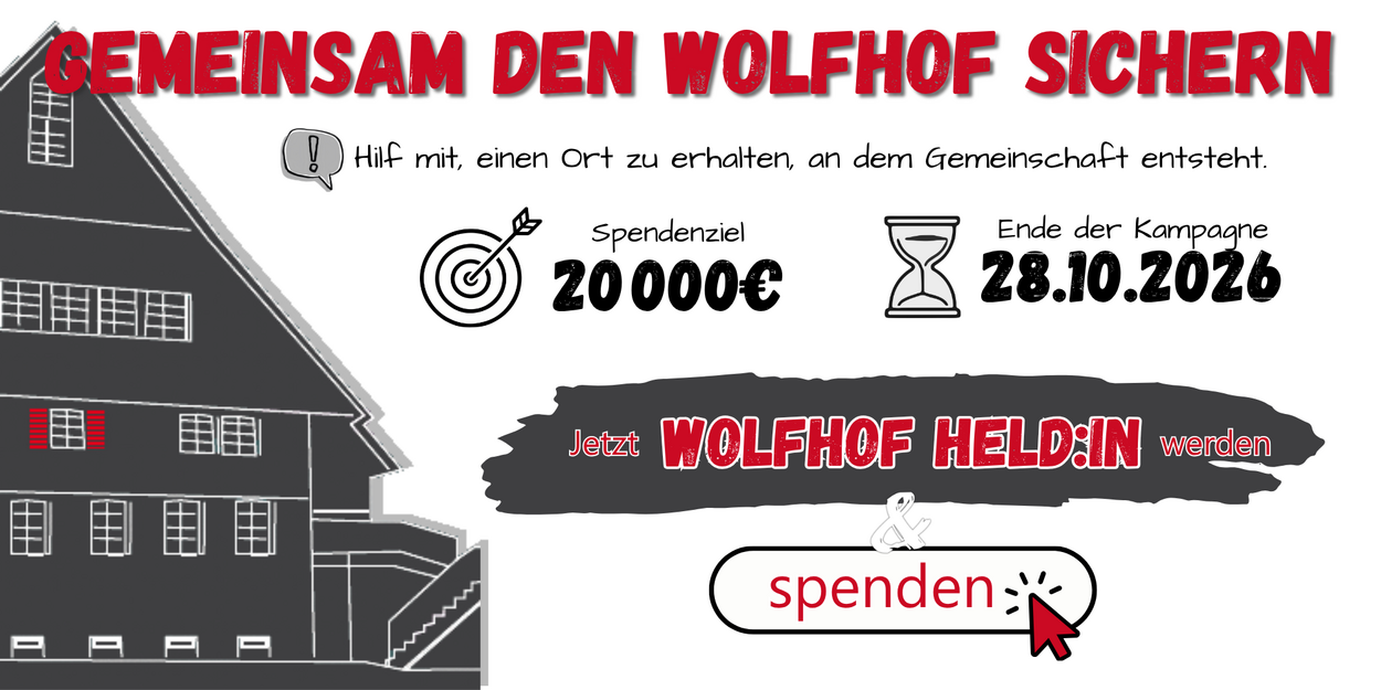 Header Wolfhof Fundraising Homepage